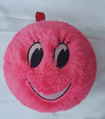 24'' Diameter Inflatable Funny Face Furry Ball With Eyes Polyester Outer Skin for Fun