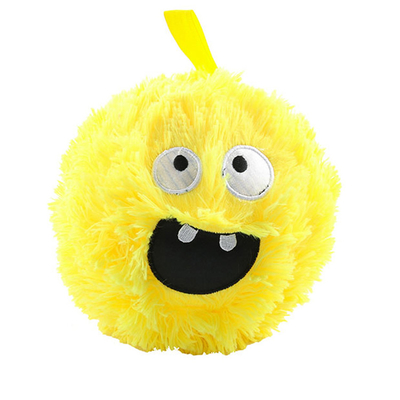 24'' Diameter Inflatable Funny Face Furry Ball With Eyes Polyester Outer Skin for Fun