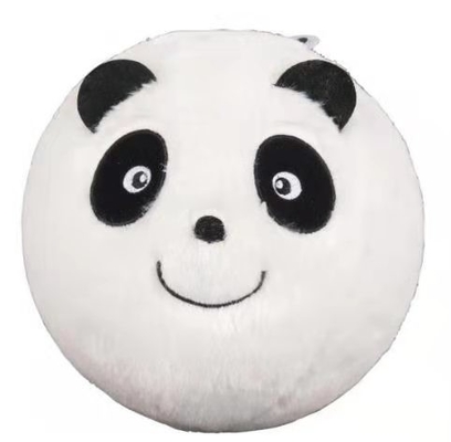 Polyester Fuzzy Panda Bear Inflatable Toy Ball 9&quot; Diameter for Children
