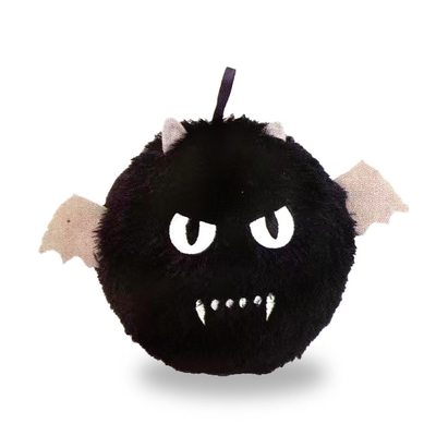 6'' PVC Inner Ball Red Fuzzy Bat Ideal for Halloween Decorations Inflatable Balloons