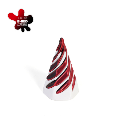 PLA 3D Printed Vortex Thread Illusion Pass Through Pyramid Fidget Toy for Kids and Adults