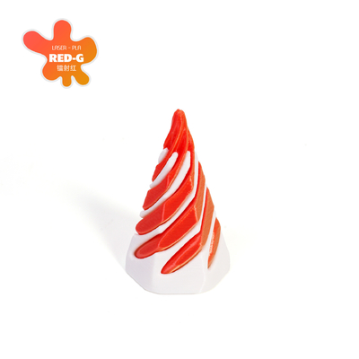 PLA 3D Printed Vortex Thread Illusion Pass Through Pyramid Fidget Toy for Kids and Adults
