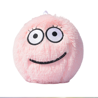 Assortment Adorable Furry Ball Monster with Inner Ball Material PVC Cute Cartoon Face