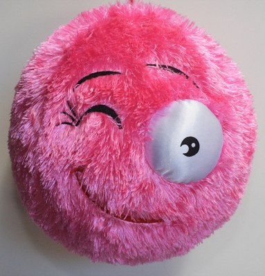 Assortment Adorable Furry Ball Monster with Inner Ball Material PVC Cute Cartoon Face