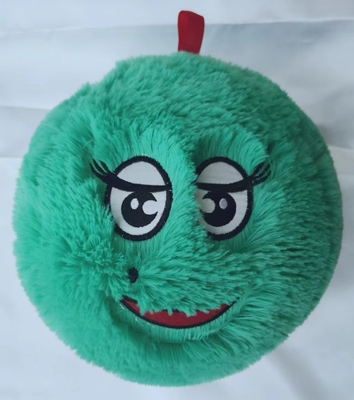Assortment Adorable Furry Ball Monster with Inner Ball Material PVC Cute Cartoon Face