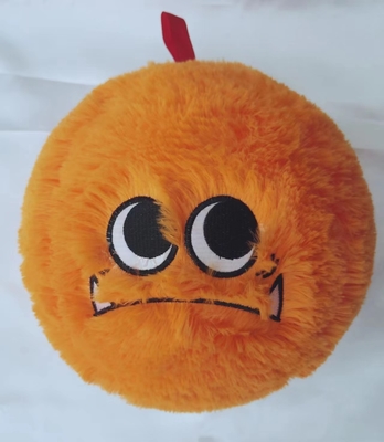 Assortment Adorable Furry Ball Monster with Inner Ball Material PVC Cute Cartoon Face