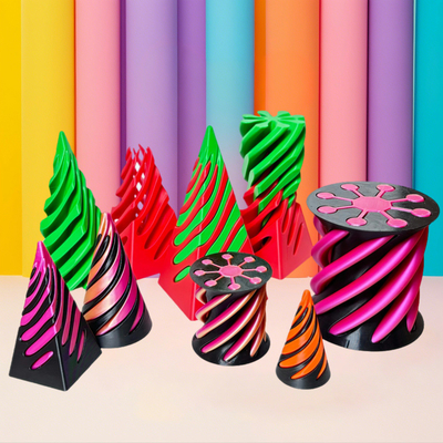 3d Printed Fidget Toy Plastic Pla Spiral Pyramid Cone Impossible Fidget Cone for Unisex