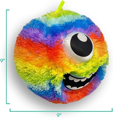 Accepted OEM ODM 9&quot; Furry Friendz Toy Ball with PVC Inner Ball Material