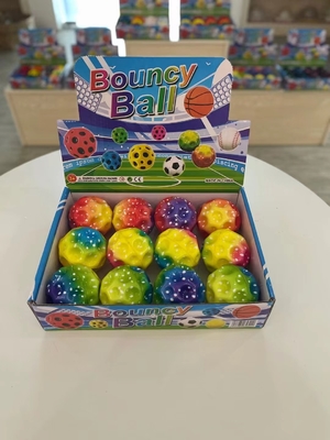 Multi-colors Extreme Pu Foam High Bounce Balls Rainbow Moon Space Ball for Kids Play