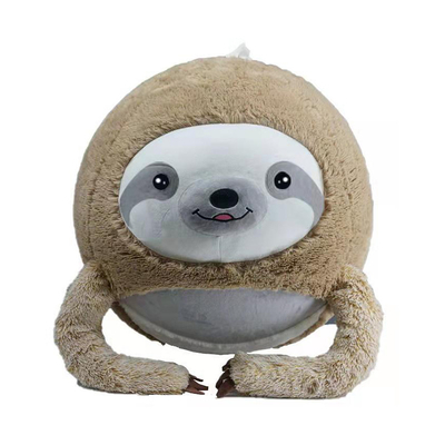 Inflatable Plush Ball Toy Winter Animals Bouncy Balls with PVC Inner Ball Material