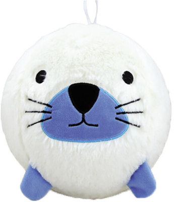 Inflatable Plush Ball Toy Winter Animals Bouncy Balls with PVC Inner Ball Material