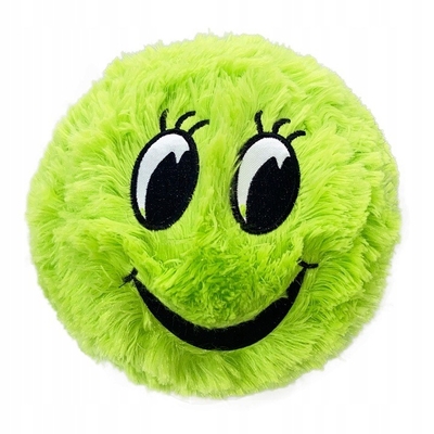Inner Ball Material PVC Plush Rainbow Face Fur Ball Mascot for Custom Requirements