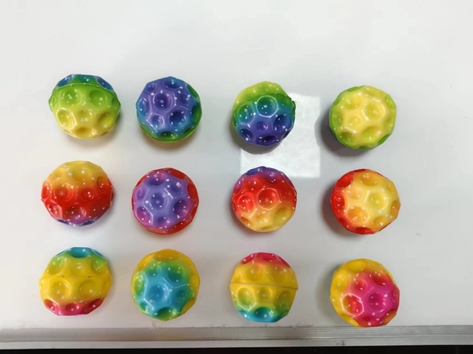 High Bouncing Ball Moon Ball Sports Relief Stress Coral Ball Squeeze Toy for Kids Play