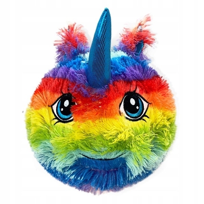 Furry Friendz Plush Unicorn Inflatable Ball Toy White 9 inch for Your Little Ones