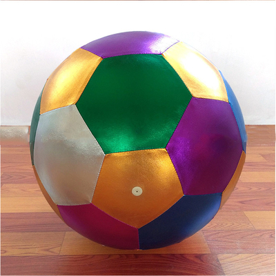 Shiny Cloth Inflatable Beach Toy Ball 40 Cm Diameter OEM ODM Accepted Customized Design