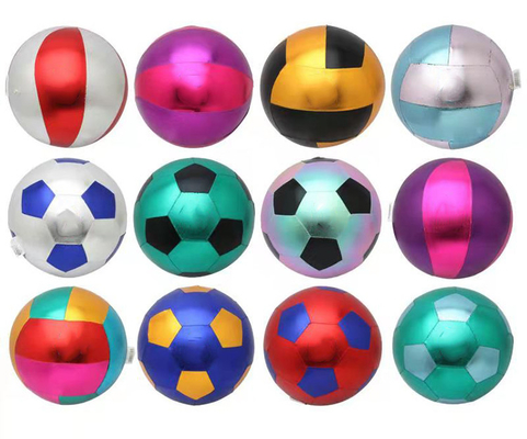 Polyester Skin Beach Ball Colorful and Beautiful Inflatable Toy with PVC Inner Fabric
