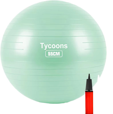 Availalbe OEM 55cm PVC Anti-Burst Gym Exercise Yoga Ball with Air Pump and Colorful