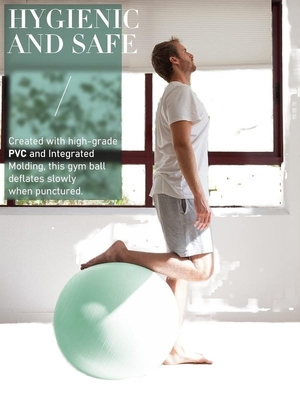 Availalbe OEM 55cm PVC Anti-Burst Gym Exercise Yoga Ball with Air Pump and Colorful