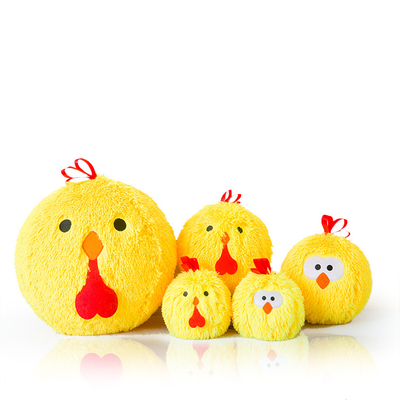 Adorable Small Round Easter Chick Plush Toy for Kids 5-7 Years