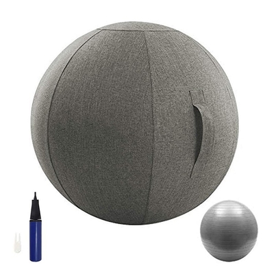 Linen Material Yoga Ball Cover for Office Gym Balance Exercise Inflatable Pvc Ball