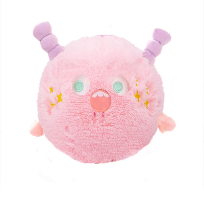Toys Inflatable Fuzzy Smiley Face 23 cm Yellow PVC Inner Ball Material for Business Type