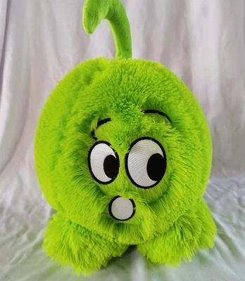Toys Inflatable Fuzzy Smiley Face 23 cm Yellow PVC Inner Ball Material for Business Type