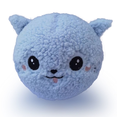 Polyester Gas-filled Spring Inflatable Plush Fuzzy Ball for Kids Aged 14 Years up