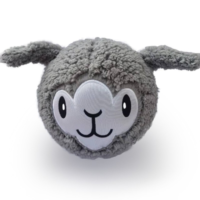 Polyester Gas-filled Spring Inflatable Plush Fuzzy Ball for Kids Aged 14 Years up