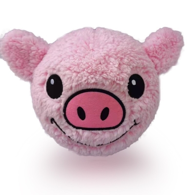 Polyester Gas-filled Spring Inflatable Plush Fuzzy Ball for Kids Aged 14 Years up