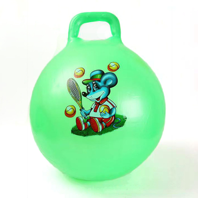 Kids' Bouncy Jumping Ball with Rubber Handle 18''-24'' Diameter and Customized Design