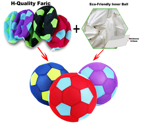 Sports Toy Colorful Fabric Ball Inflatable Pvc Toy Ball Football