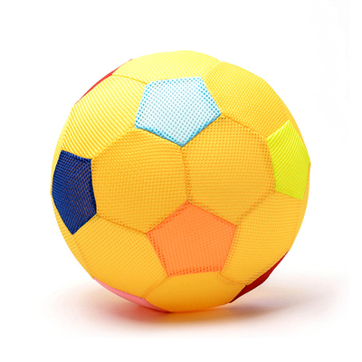 25cm Kids Shiny Pvc Inflatable Plush Fabric Covered Cloth Toy Ball Ideal for Toddlers