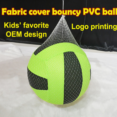 25cm Kids Shiny Pvc Inflatable Plush Fabric Covered Cloth Toy Ball Ideal for Toddlers