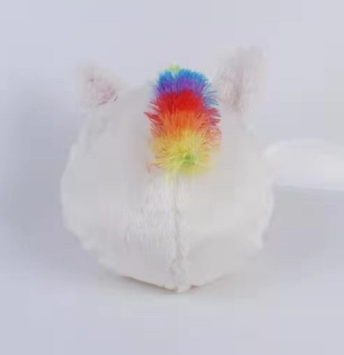 Unisex Soft Rainbow Inflatable Unicorn Ball 10&quot; Plush Toy with Pump and PVC Inner Ball Material