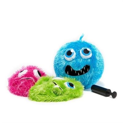 23cm Fuzzy Emoj Hairy Inflatable Ball with Fuzzy Monster Design Age Range 14 Years up