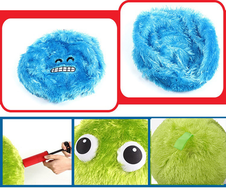 23cm Fuzzy Emoj Hairy Inflatable Ball with Fuzzy Monster Design Age Range 14 Years up