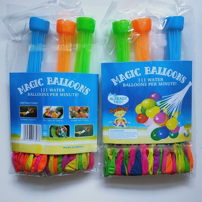 Party 3 Inch 3 Bunch 111 Pieces Rapid-filling Water Balloons for Children Summer Toy Games