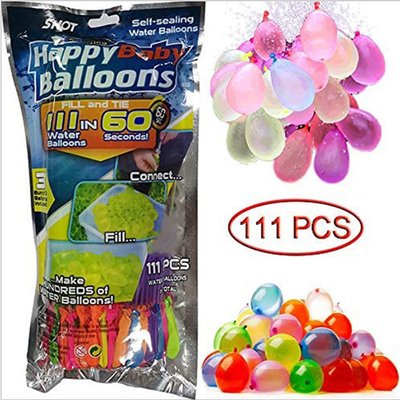 Tropical Party Balloons Self-Sealing Water Balloons 3 Pack for Age Range 5-7 Years