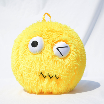 Gender Unisex 9&quot; Furry Faced Ball with Eyes OEM ODM Accepted Perfect Stress Balls