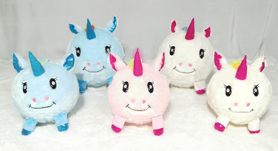 OEM ODM Accepted Inflatable Buddy Ball Seahorse Diameter 12'' Plush Unicorn Balls