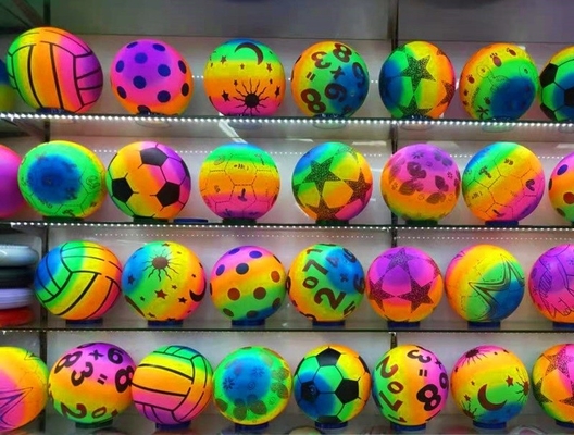 Rainbown 14 Years up Rainbow Toy Ball Pvc Volleyball Inflated Volleyball For Beach Game