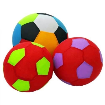 Cloth Toy Ball Inflatable Pvc Soccer With Mesh Fabrics For Children Play Customized LOGO