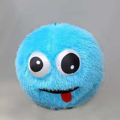 Fuzzy Plush Ball 9 Inch Crazy Faced Stuffed Furry Little Monsters Fluffy Toy