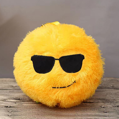 Fuzzy Plush Ball 9 Inch Crazy Faced Stuffed Furry Little Monsters Fluffy Toy