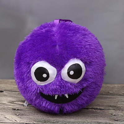 Fuzzy Plush Ball 9 Inch Crazy Faced Stuffed Furry Little Monsters Fluffy Toy