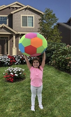 Outdoor Play Polyester Fabric Coating Toy Volleyball with Customized Branding