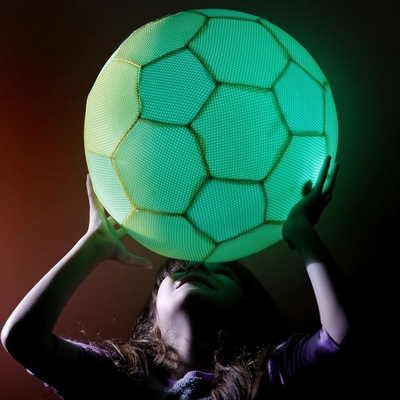 BM-B-006 0 to 24 Months Age Range Soft Novelty Mesh LED Soccer Ball