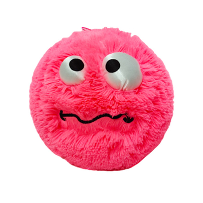 Diameter 9'' Small Kids Plush Toy with Inflatable Fabric Furry Fluffy Balls and Pump