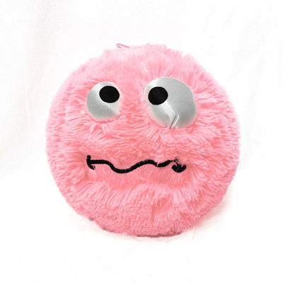 Diameter 9'' Small Kids Plush Toy with Inflatable Fabric Furry Fluffy Balls and Pump
