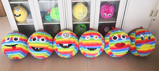 Fuzzy Neon Monster Ball Pvc Inflatable Jumping Ball Perfect for Outdoor Activities